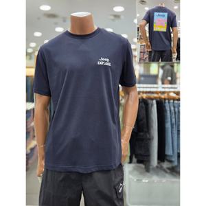 [지프]남녀공용 트레블 EXPLORE 반팔티셔츠(JQ0TSU383_DG)_DG