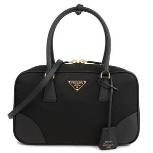 라프리마 프라다 리에디션 1978 미디엄 리나일론 사피아노 가죽 투핸들백 1BB115-R064-F0002-TOO