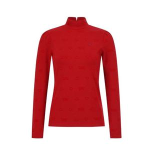 여성 엠보 패턴 백 리본  티셔츠 521E3TI202RE