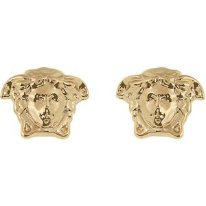 25 FW 베르사체 Medusa 메두사 헤드 엠블럼 스터드 이어링 페일 골드 DG2F065 DJMT D00O