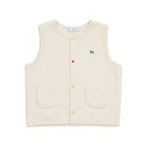 [블루독베이비8] 25FW (IV) 플리스 컬러스냅 베스트 HJ (45A7003004) (BLUEDOG BABY 유아 출산 백일 선물