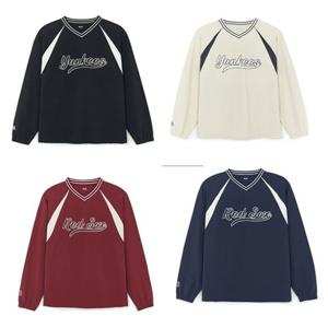 MLB (3AMTV1254)바시티 스포티브 컬시브 우븐 맨투맨 MLBUS