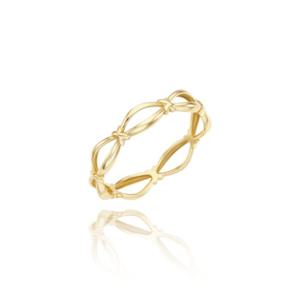 미니골드 14k 플로우크로스반지 RETM4123