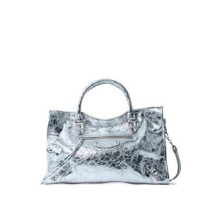 25 FW 발렌시아가 미디엄 크링클 레더 스터드 토트 백 8230582AA9R8122 TP442086552