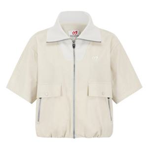 [마스터바니에디션] (421E3JP203)여성 니트 하이넥 반팔 방풍 점퍼