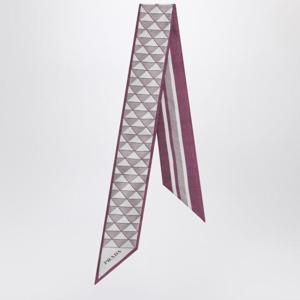 프라다 자카드 실크 타이 1FF0082C81 Pink