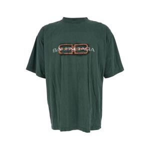 발렌시아가 반팔 티셔츠 764235TTVD63004 Green