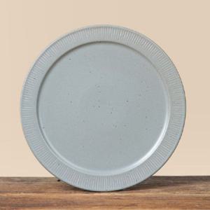 이천도자기 달 그레이 도자기 원접시 1호 18.5cm