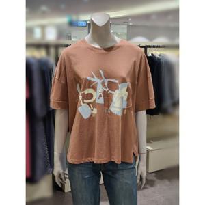 [트리아나]MARIO소고 오버핏 라운드티셔츠AI2TA27