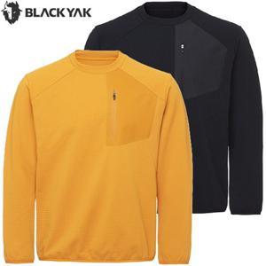 블랙야크 남성 가을 등산 아웃도어 오버핏 유틸리티 그리드 긴팔티1 1BYRTWU002