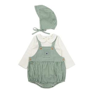 [블루독베이비] 25FW겨울 (GN)깅엄체크 SET 바디수트 HH (45C1360401)