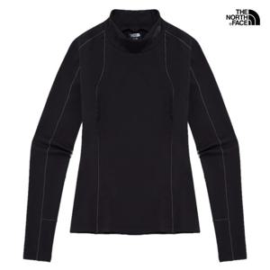 [노스페이스 (행사)]여성 비욘드 픽 모크 넥 폴라 티셔츠 NT7XQ81A_BLK