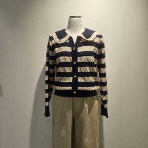 [나인스텝]러플 세일러카라 브이넥 가디건N25NW5321