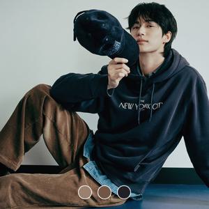 [지오다노]남성 가을 세미와이드핏 원턱 플리츠 코듀로이 팬츠 면바지 115932