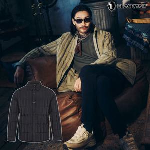 블랙야크 남성 무봉제 세로형 경량다운 남성 루클라 셔츠 튜브 다운자켓 1BYPAWU021