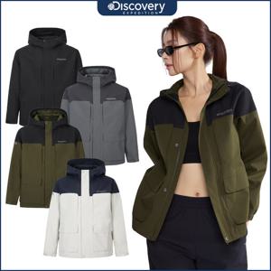 디스커버리 25FW신상 남여 공용 세미오버핏 베르텍스 사파리 자켓 DXWJ31054