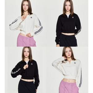 MLB 여성 바시티 스포티브 컬시브 반집업 맨투맨 3FMTV1354