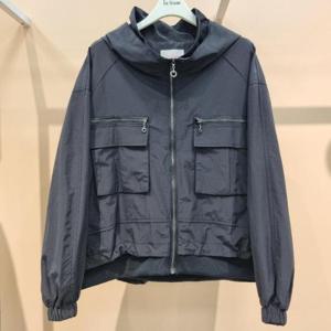 라티움 HC34 국내생산 보브건빵 반후드 밑단스트링 팔 품편한 루즈핏 짧은 반후드가을점퍼 T2533jp12