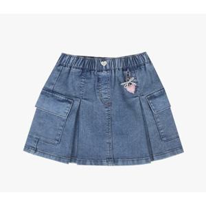 로엠걸즈키링 주름 데님스커트치마 RGWH2582C