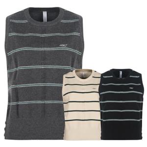 페라어스 여성 스트라이프 니트 골프조끼 AVF54R6465