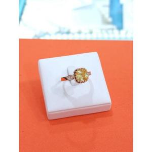 로뎀 세이브존05 Elegance P 옐로 스퀘어 오픈반지2 RDA23120267