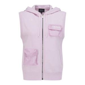 M 파리게이츠골프조끼 NQC 521D1SV101_PK [24 SPRING] 여성 우븐 믹스 멀티 포켓 집업 후드 베스트