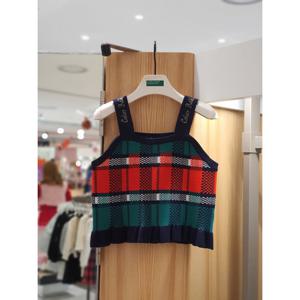 베네통키즈6 체크 뷔스티에 QAKP11561 25W