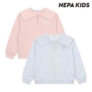 네파키즈 [택가79,000원] 세일러느낌의 여아 포지카라 맨투맨 KK65307