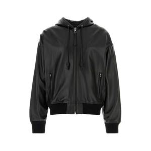 로에베 가죽 자켓 H526Y34L72 BLACK Black