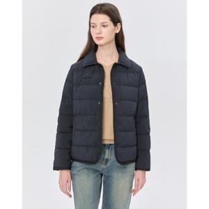 헤지스 여성 24FW 가격인하스테디셀러덕다운 다크그레이 카라형 숏 경량다운 점퍼 WSJU4D902G3