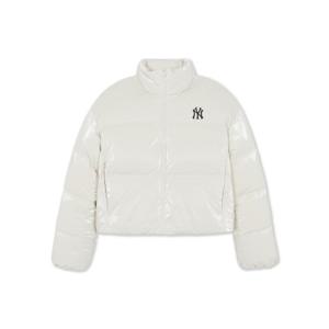 MLB  (3FDJB0556-50CRD) 여성 크롭 유광 커브 패딩