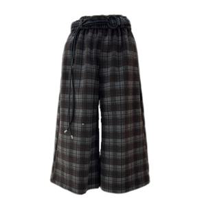 [나인스텝]체크모직 밴딩 8부 팬츠 N25NP5402