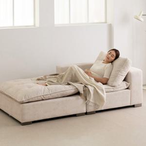 [데코라인] 페레스 조야 3인 카우치 소파(좌형) (착불)