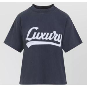 발렌시아가 반팔 티셔츠 850990TTVB6 8593 WASHEDNAVYWHITE