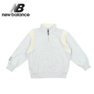 뉴발란스 키즈 바시티형 반집업 스웻셔츠(NK9CE3101U-AC)_멜란지 그레이