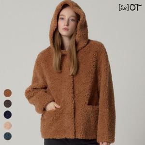 [GS특가][르오트(LeOT)] 호주산 양모100프로 퓨어 컬리 후드 코트-사이즈 55~88다양