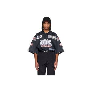 25 FW 마틴로즈 남성 그레이 오버사이즈 하키 티셔츠 252892M213007