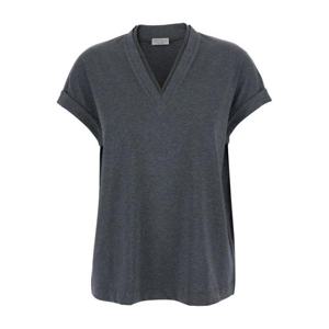 브루넬로 쿠치넬리 반팔 티셔츠 M0T18BD222CV563 Grey