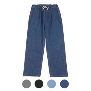 [파파브로] 멘즈 간절기 핀턱 풀밴딩 릴렉스 테이퍼드 데님 SQ-JEA-3005