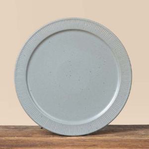 이천도자기 달 그레이 도자기 원접시 2호 23.5cm