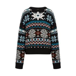 모스키노 스노우플레이크 페어 아일 울 스웨터 A09165405