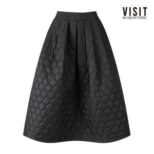 비지트인뉴욕  A라인 경량 패딩 스커트 (V5CSR03)