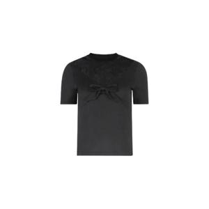 25 FW 니나리치 보우 레이스 패널 반소매 티셔츠 26PJTO027CO1115 TP448109249