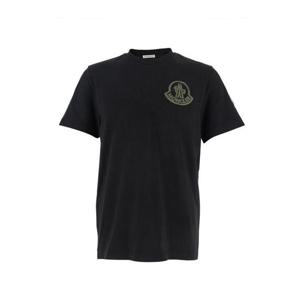 25FW 몽클레어 로고 코튼 티셔츠 8C0005789AZ9999 BLACK DOM