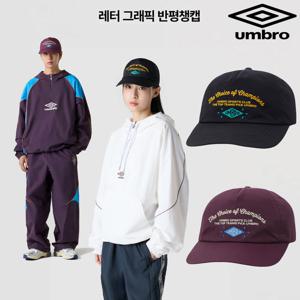 [엄브로]레터 그래픽 반평챙캡 UR123CCP31 2종
