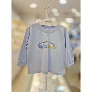 아가방 세이브존03 아가방 블루 쁘띠부 공룡 티셔츠 AQ01T351002A