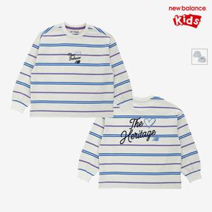 [뉴발란스키즈] NK9BG1886G(39) 아이보리 NBgC) 스트라이프 긴팔 티셔츠