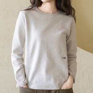 엄마옷 마담4060 내추럴포엠 밀크레이스스판티셔츠 데일리 여성 -ZTE2601008-