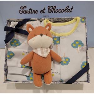 쇼콜라 트리내의여우애착인형세트 (TNPRXS579A)남아봄실내복출산백일돌두돌선물