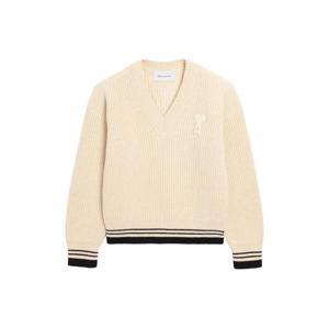 AMI Paris V넥 골지 니트 스웨터 E26UKS864KN0161